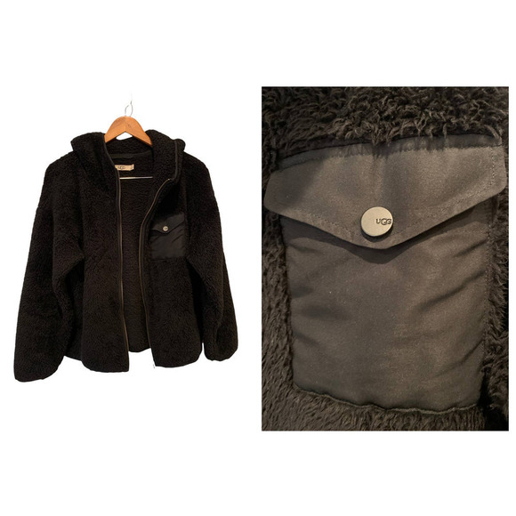 UGG Kadence Faux Fur Zip Hoodie (S) - Picture 4 of 10